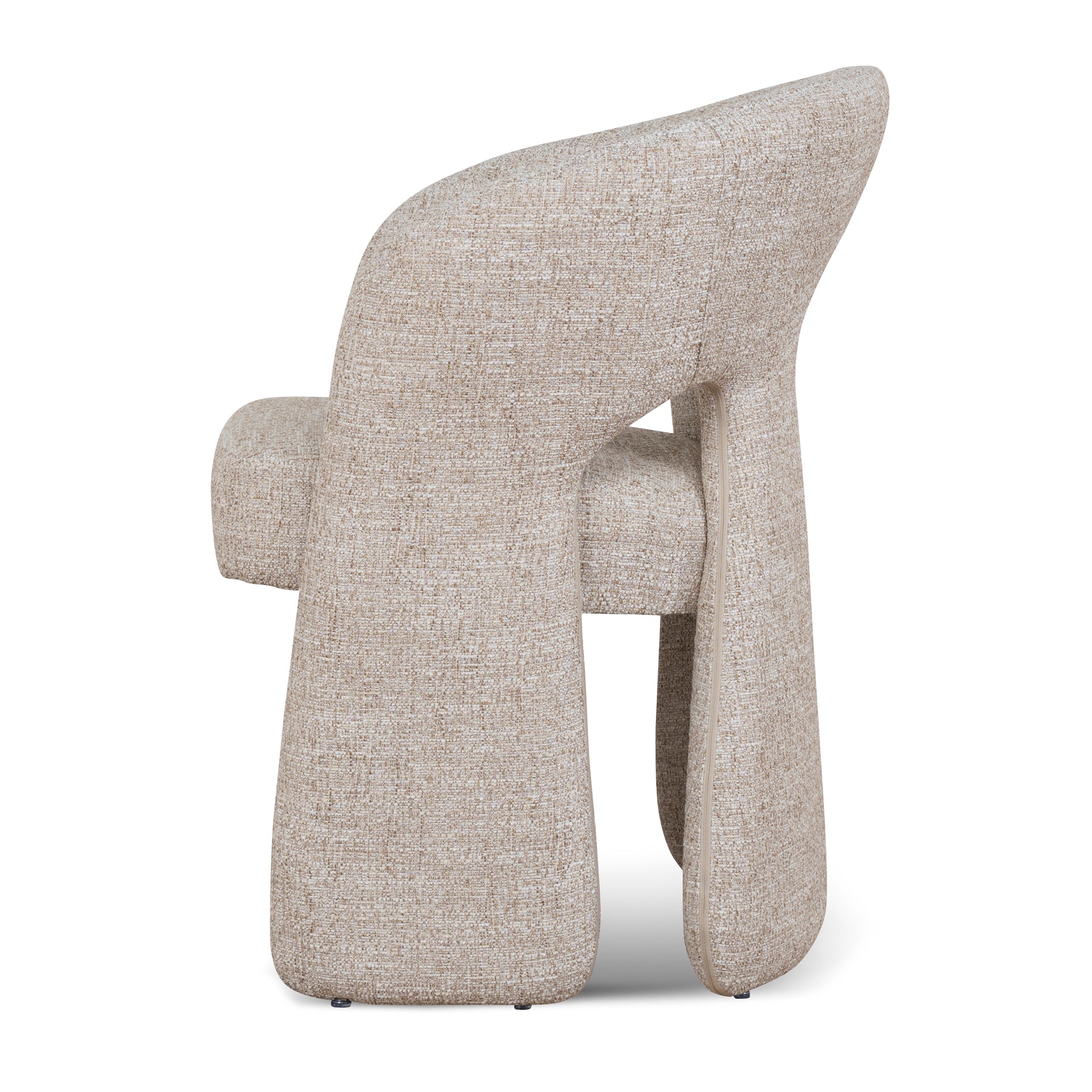Undine Fabric Dining Chair - Pale Beige Dining Chair Freehold-Core