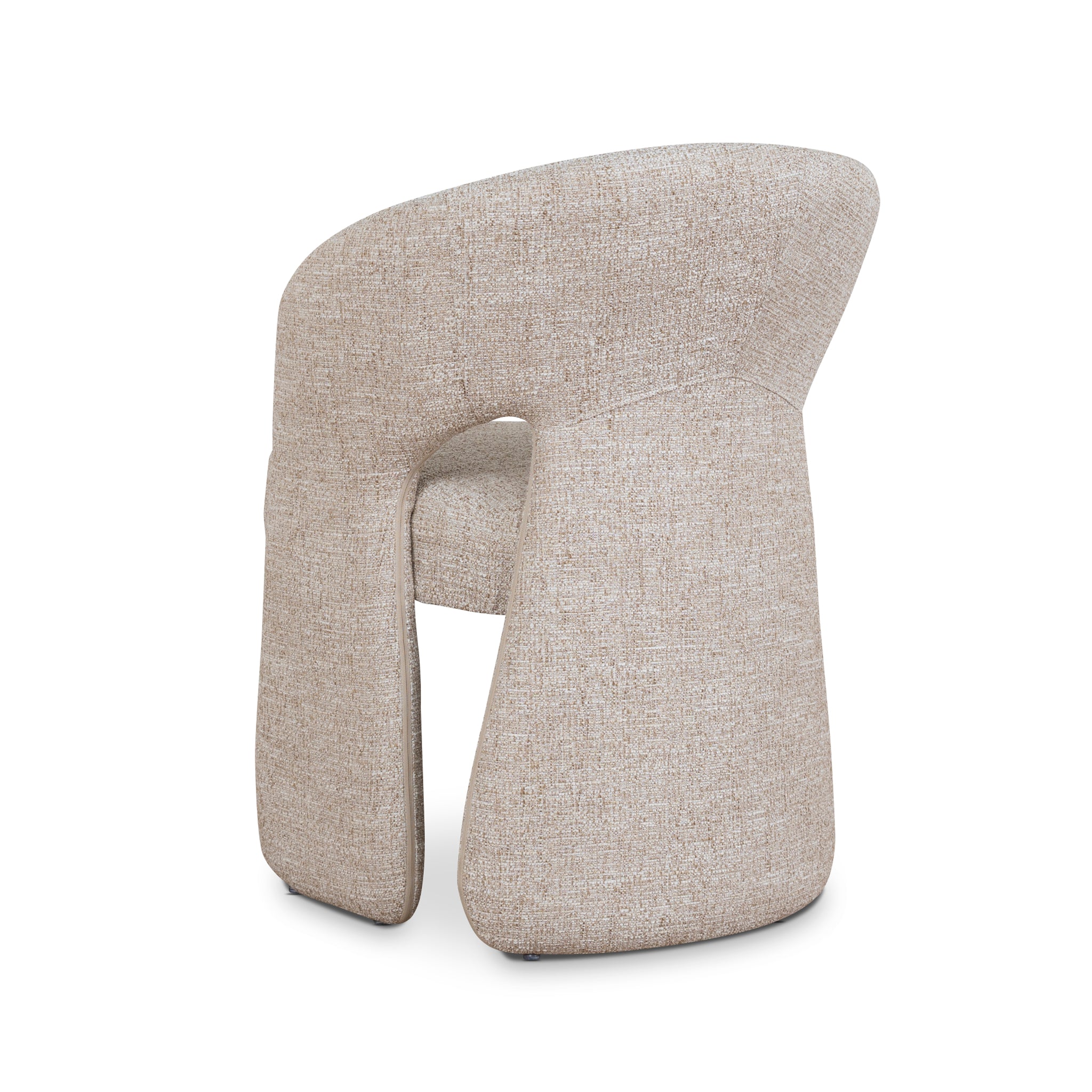 Undine Fabric Dining Chair - Pale Beige Dining Chair Freehold-Core