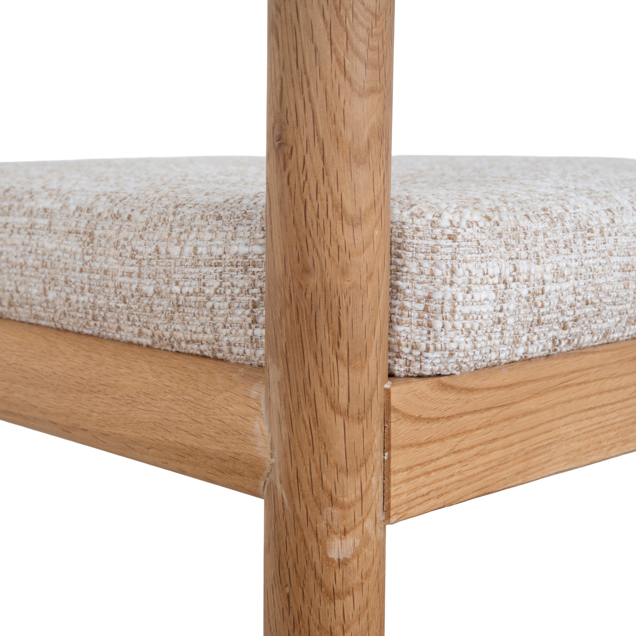 Set of 2 - Adir Natural Dining Chair - Pale Beige Dining Chair LJ-Core