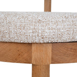 Set of 2 - Adir Natural Dining Chair - Pale Beige Dining Chair LJ-Core