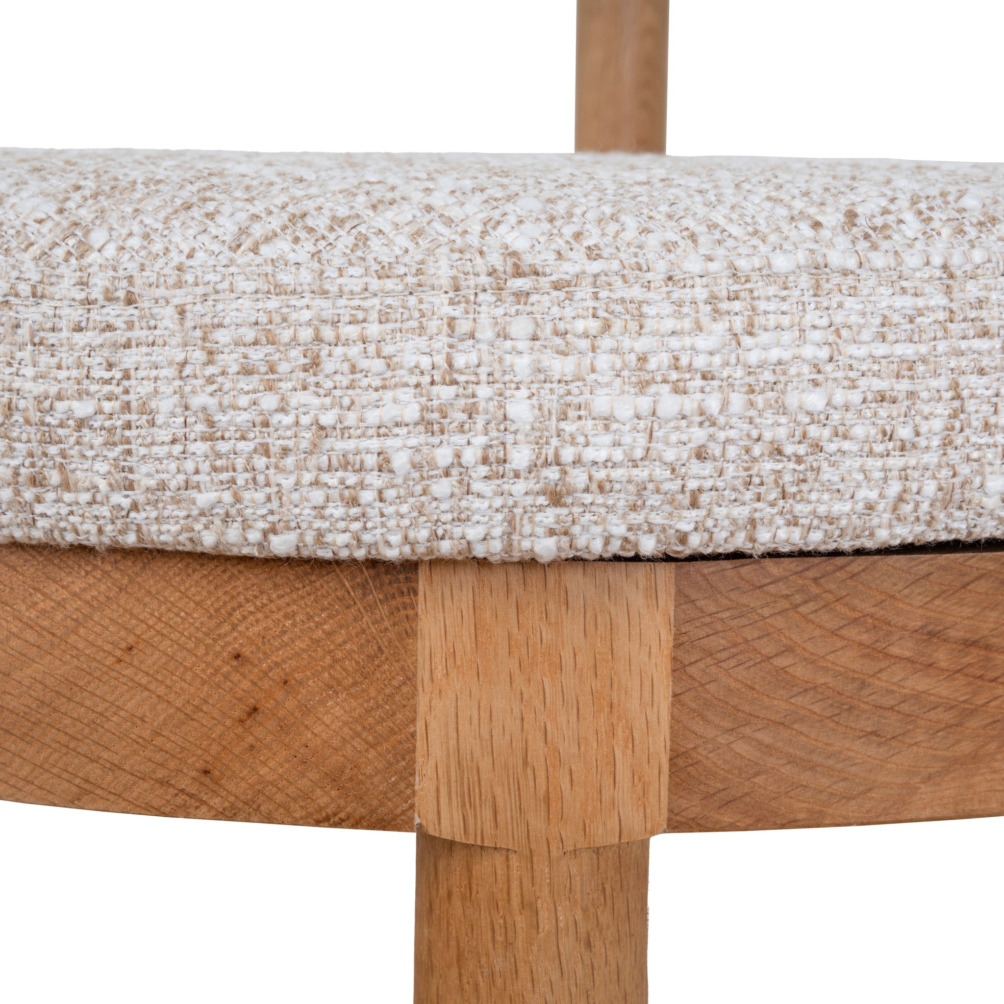 Set of 2 - Adir Natural Dining Chair - Pale Beige Dining Chair LJ-Core