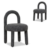 Set of 2 - Fusion Dining Chair - Field Charcoal Dining Chair MYI-Core