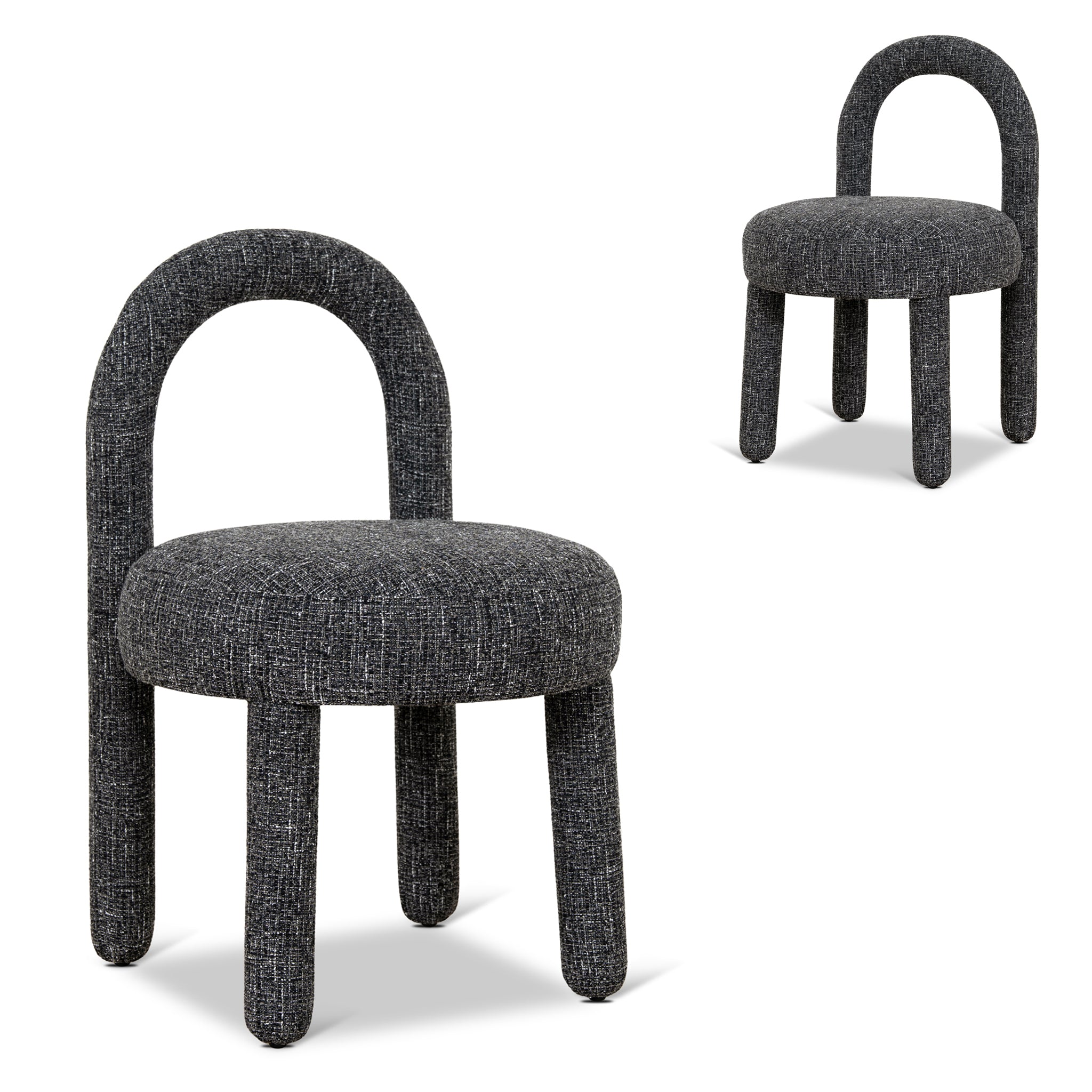 Set of 2 - Fusion Dining Chair - Field Charcoal Dining Chair MYI-Core