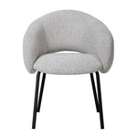 Set of 2 - Sora Black Dining Chair - Clay Grey Dining Chair Freehold-Core