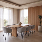 Set of 2 - Sora Black Dining Chair - Clay Grey Dining Chair Freehold-Core