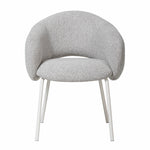 Set of 2 - Sora White Dining Chair - Clay Grey Dining Chair Freehold-Core