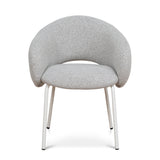 Set of 2 - Sora White Dining Chair - Clay Grey Dining Chair Freehold-Core