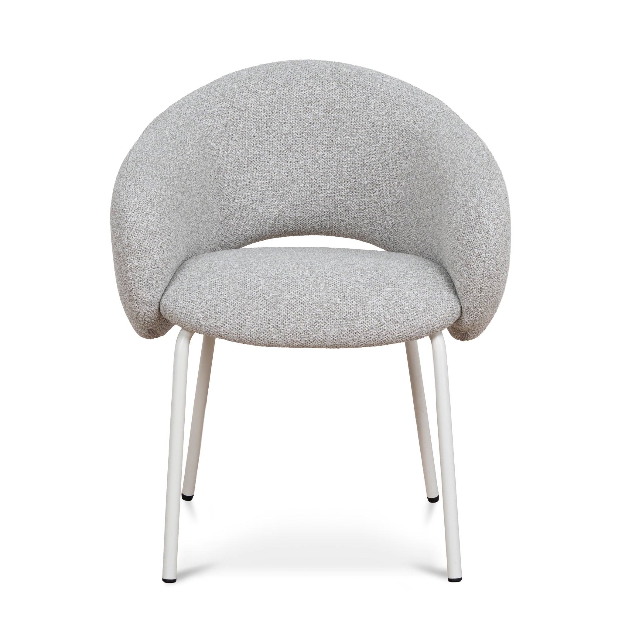 Set of 2 - Sora White Dining Chair - Clay Grey Dining Chair Freehold-Core