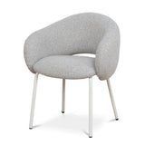 Set of 2 - Sora White Dining Chair - Clay Grey Dining Chair Freehold-Core