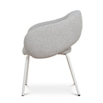 Set of 2 - Sora White Dining Chair - Clay Grey Dining Chair Freehold-Core