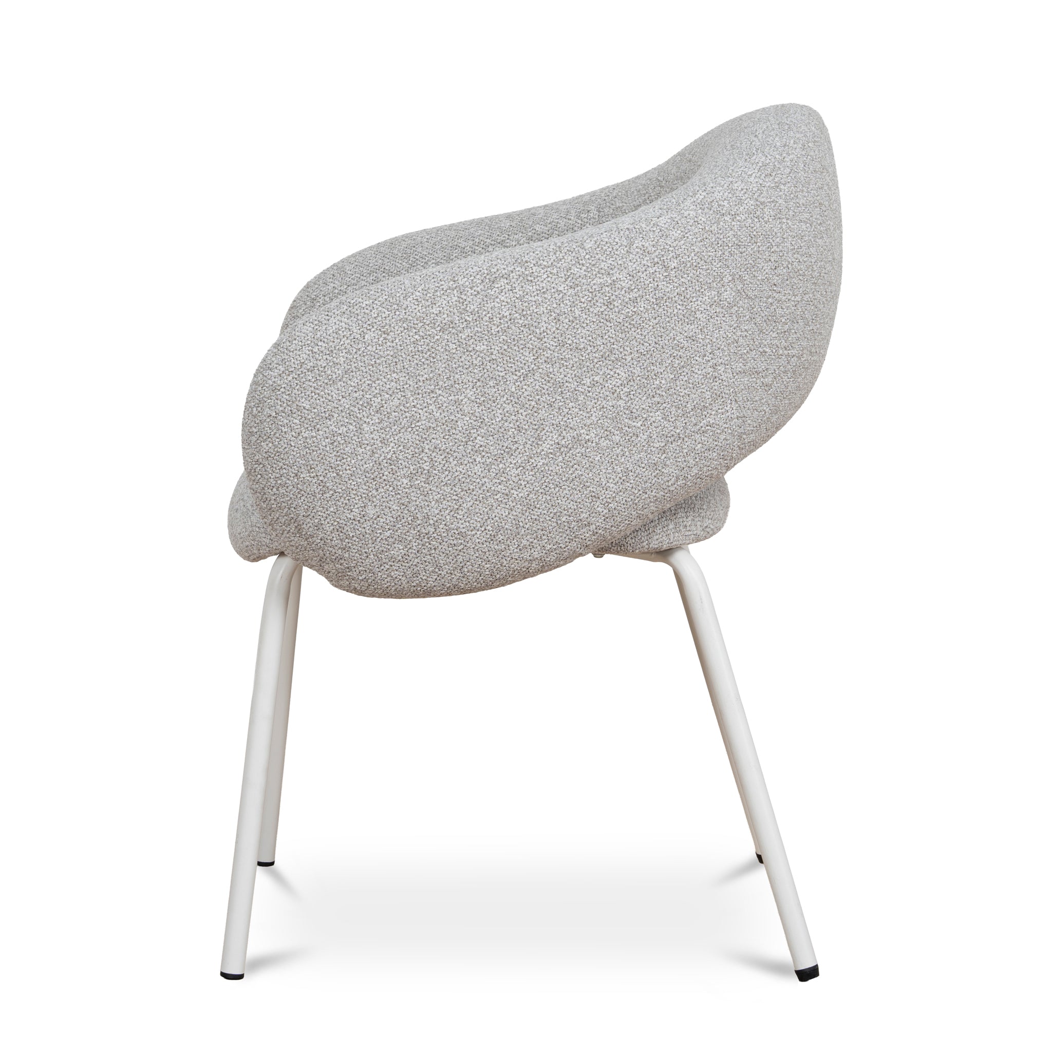 Set of 2 - Sora White Dining Chair - Clay Grey Dining Chair Freehold-Core