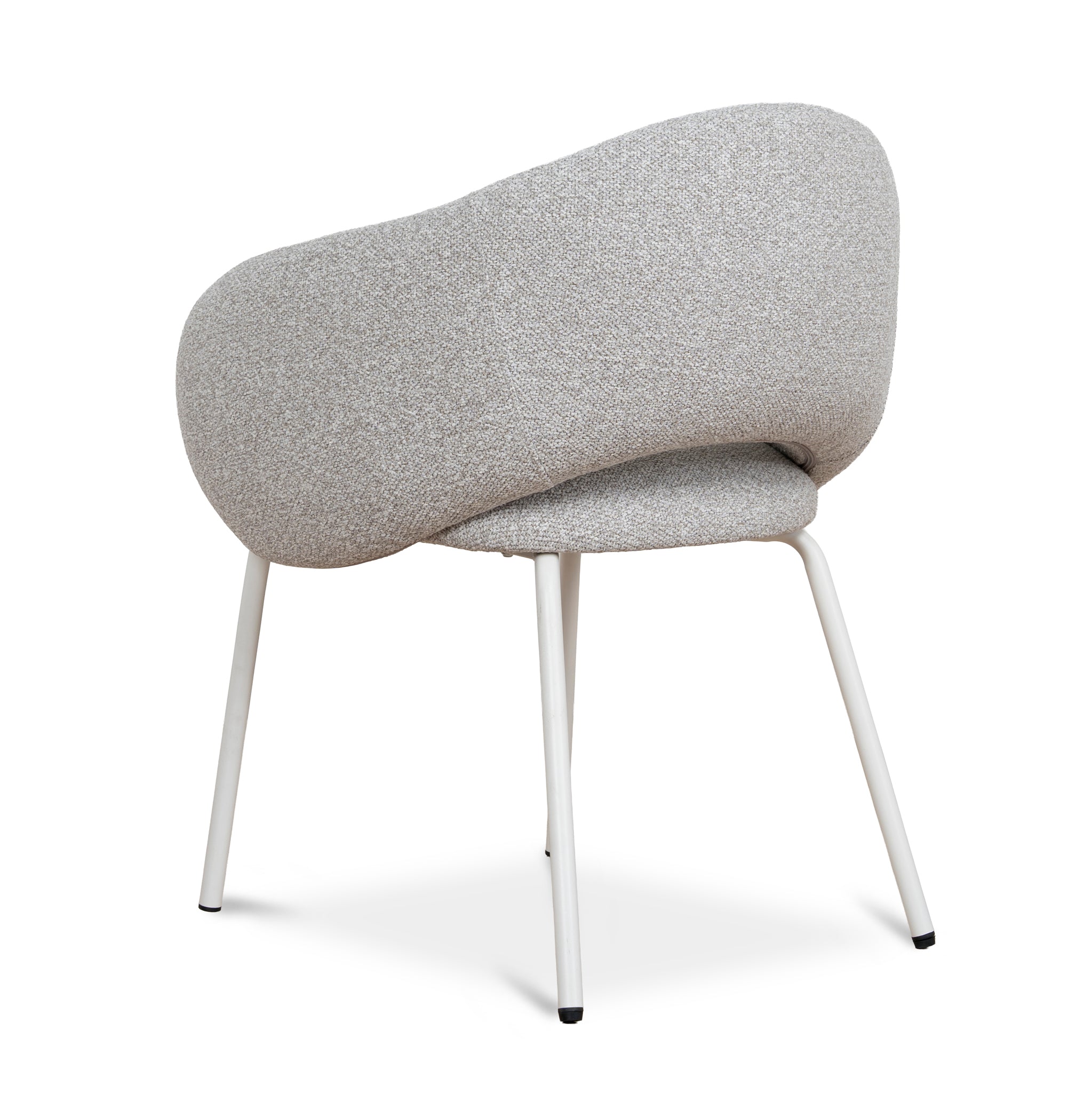 Set of 2 - Sora White Dining Chair - Clay Grey Dining Chair Freehold-Core