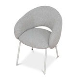 Set of 2 - Sora White Dining Chair - Clay Grey Dining Chair Freehold-Core