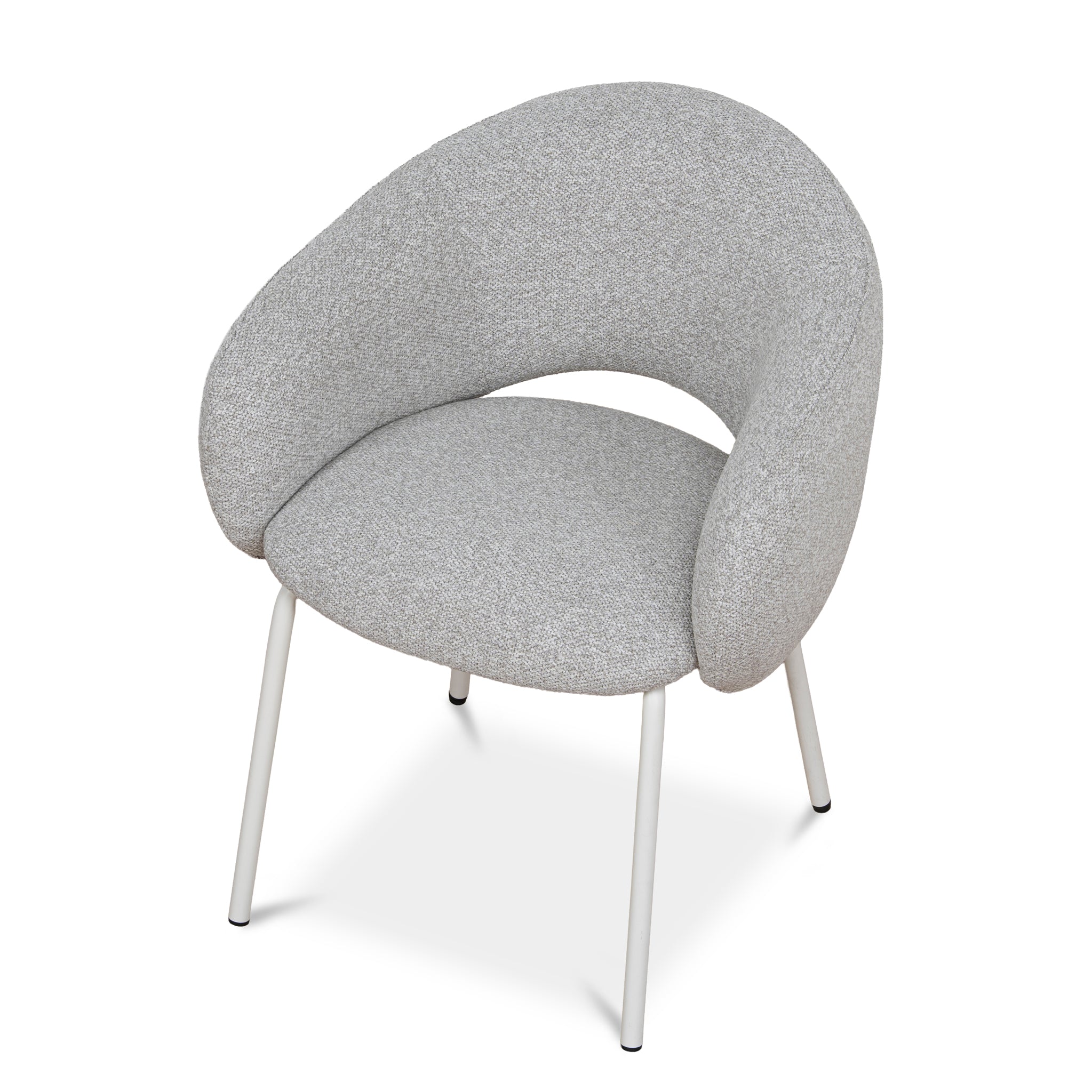 Set of 2 - Sora White Dining Chair - Clay Grey Dining Chair Freehold-Core