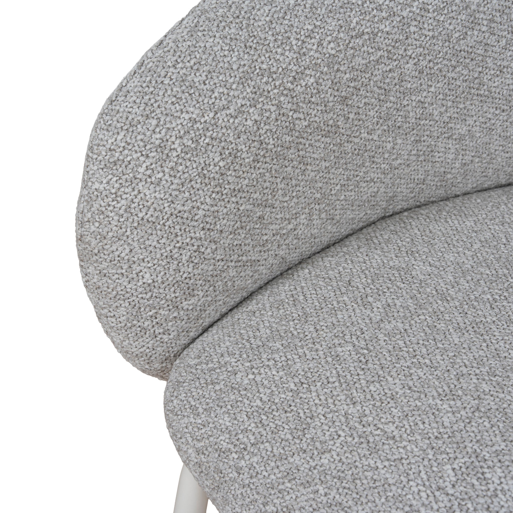 Set of 2 - Sora White Dining Chair - Clay Grey Dining Chair Freehold-Core