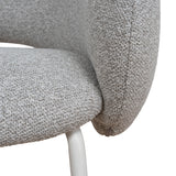 Set of 2 - Sora White Dining Chair - Clay Grey Dining Chair Freehold-Core