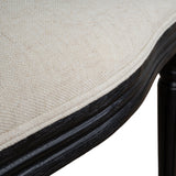 Set of 2 - Lenora Black ELM Dining Chair - Dawn Beige Dining Chair LJ-Core