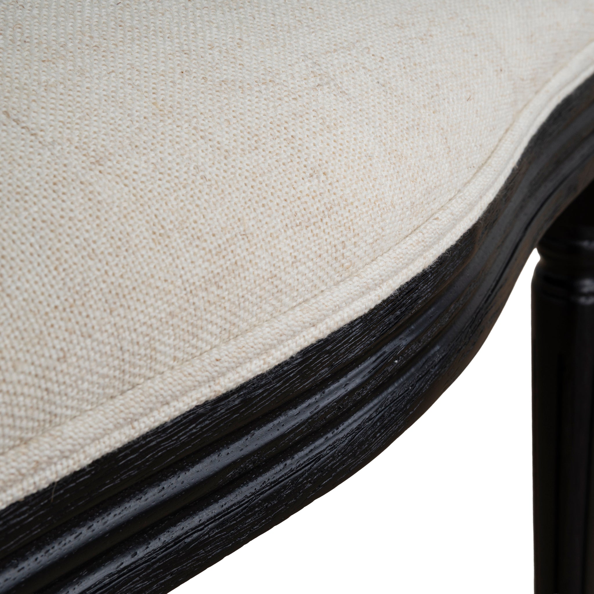 Set of 2 - Lenora Black ELM Dining Chair - Dawn Beige Dining Chair LJ-Core