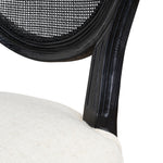 Set of 2 - Lenora Black ELM Dining Chair - Dawn Beige Dining Chair LJ-Core