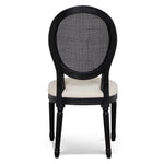 Set of 2 - Lenora Black ELM Dining Chair - Dawn Beige Dining Chair LJ-Core
