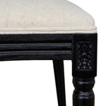 Set of 2 - Lenora Black ELM Dining Chair - Dawn Beige Dining Chair LJ-Core