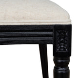 Set of 2 - Lenora Black ELM Dining Chair - Dawn Beige Dining Chair LJ-Core