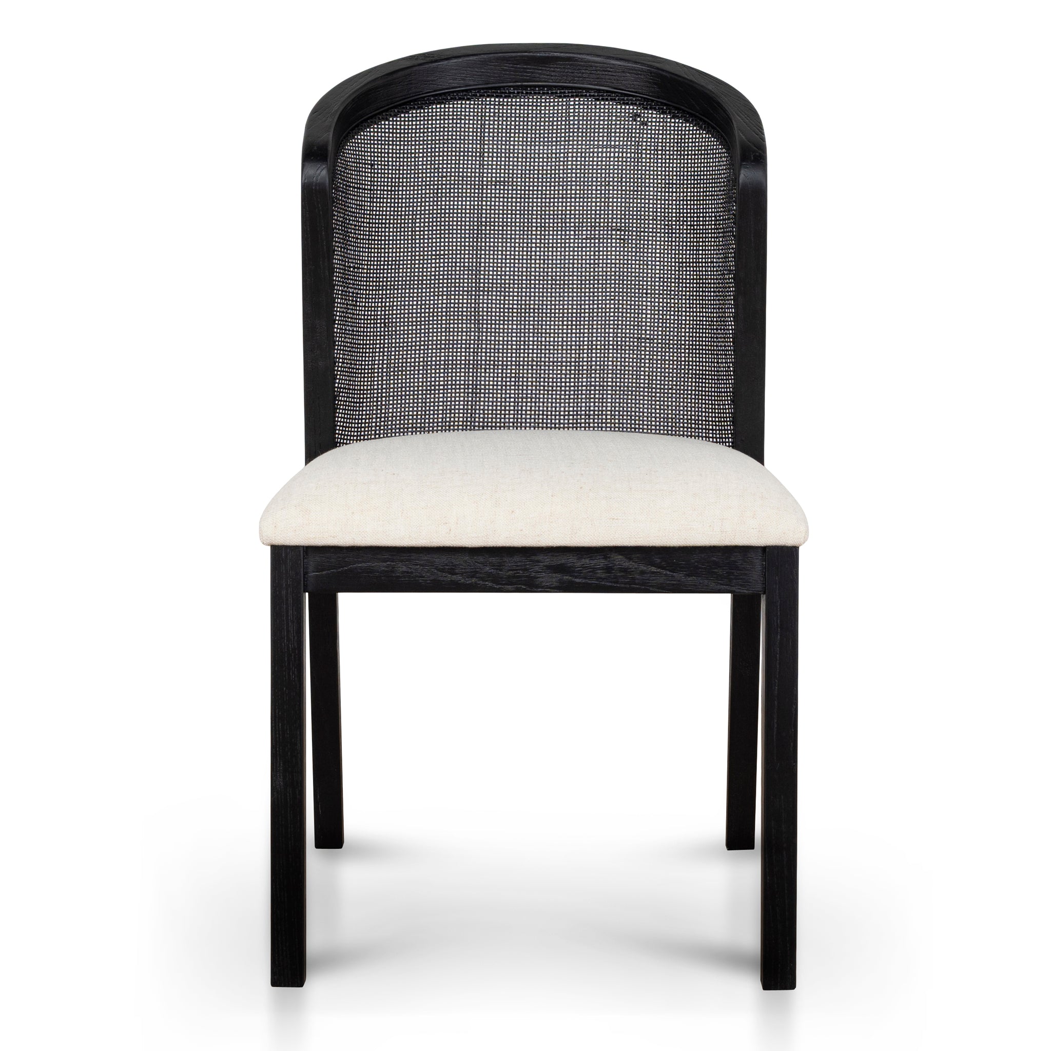 Set of 2 - Margie Black ELM Dining Chair - Dawn Beige Dining Chair LJ-Core