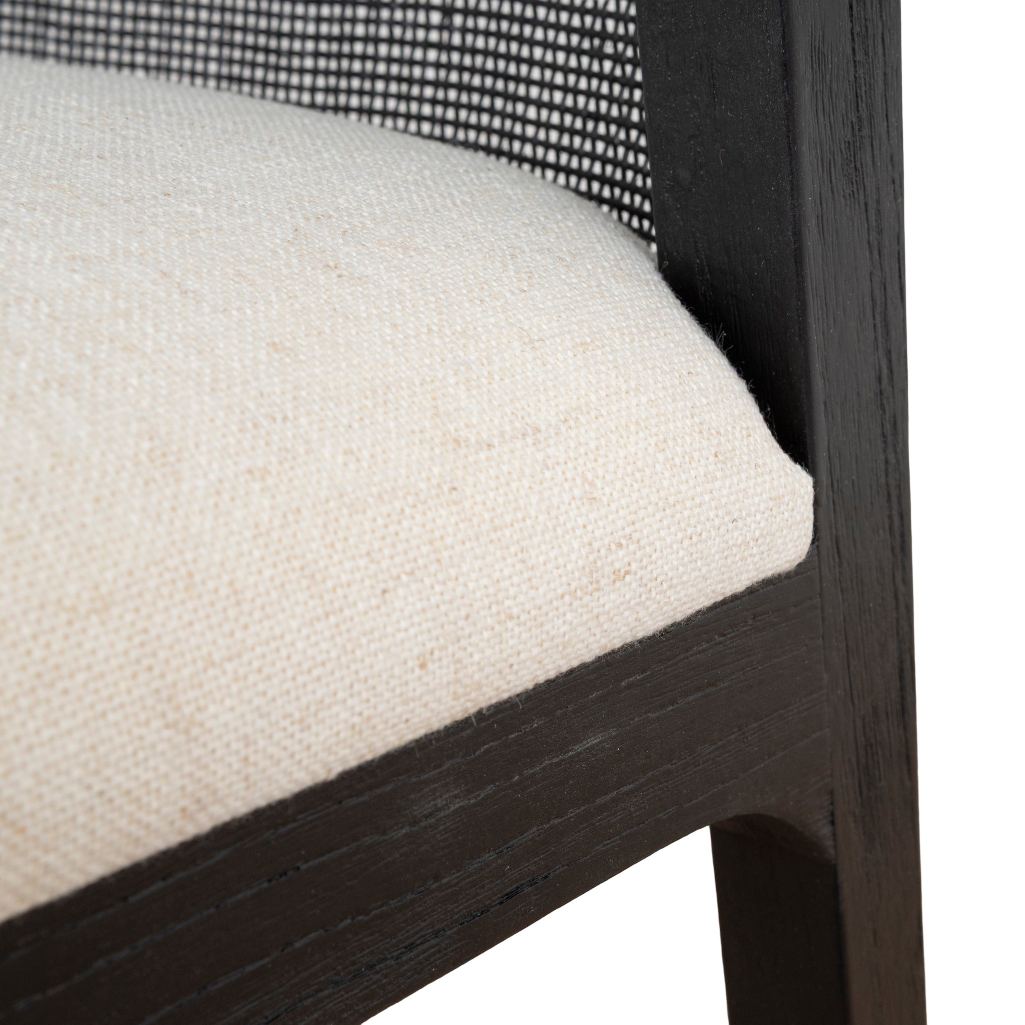 Set of 2 - Margie Black ELM Dining Chair - Dawn Beige Dining Chair LJ-Core