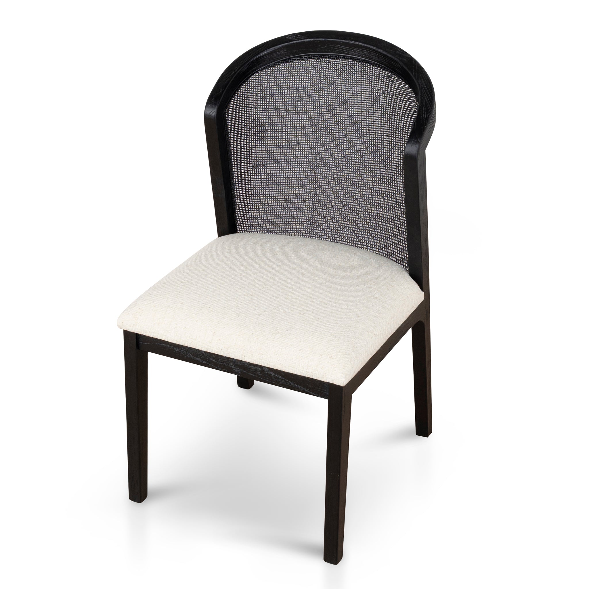 Set of 2 - Margie Black ELM Dining Chair - Dawn Beige Dining Chair LJ-Core