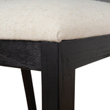 Set of 2 - Margie Black ELM Dining Chair - Dawn Beige Dining Chair LJ-Core