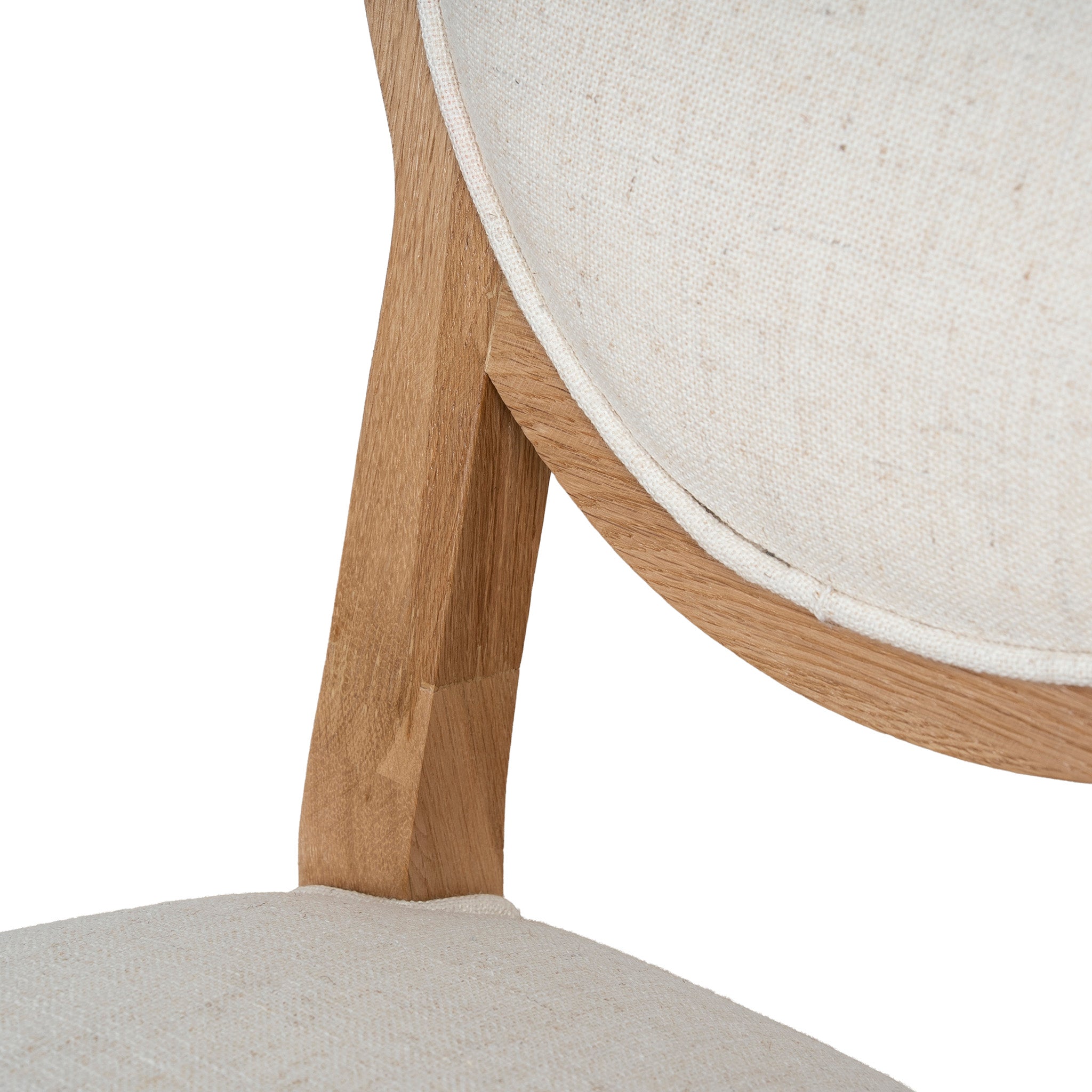 Set of 2 - Lula Natural Dining Chair - Dawn Beige Dining Chair LJ-Core