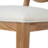 Set of 2 - Lula Natural Dining Chair - Dawn Beige Dining Chair LJ-Core