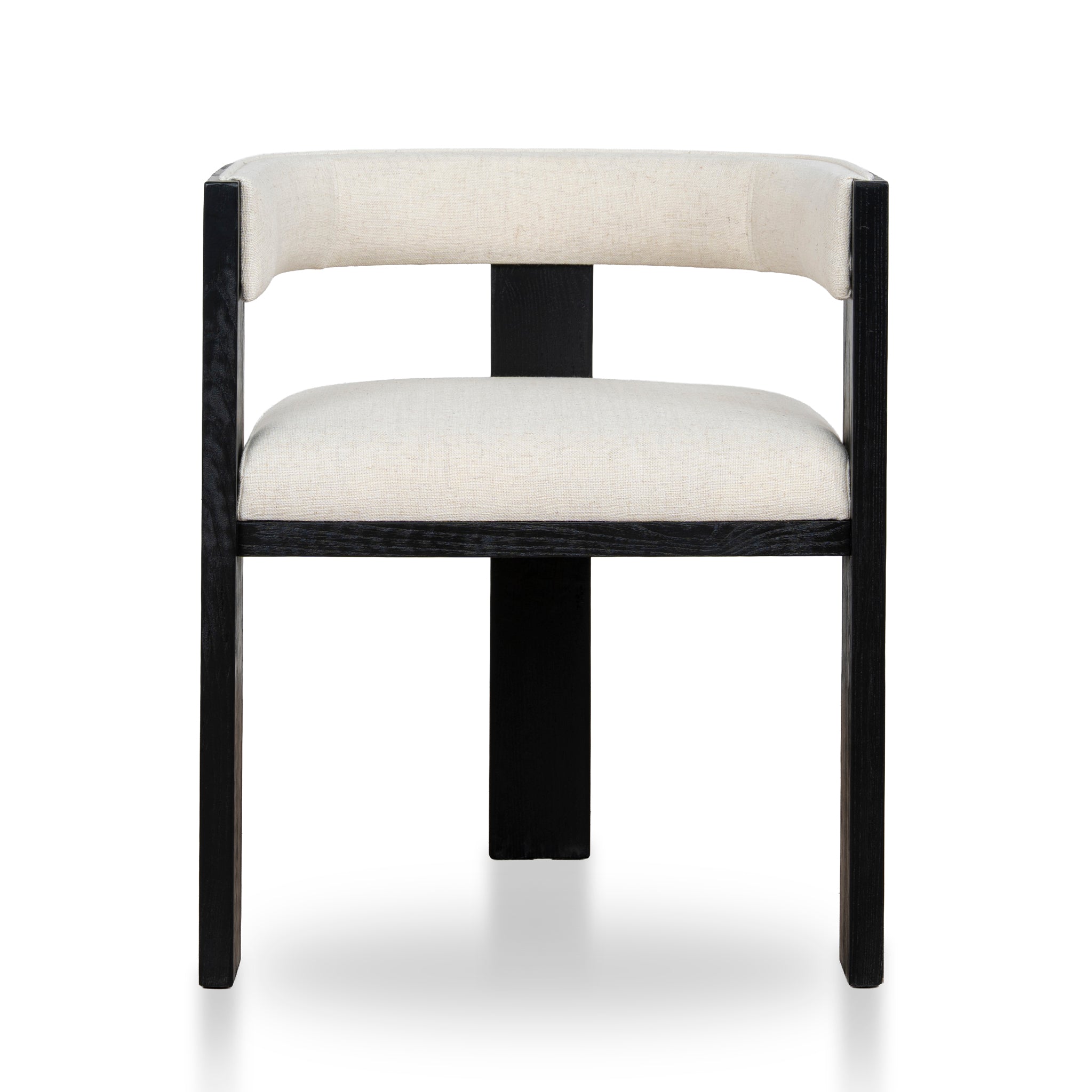 Set of 2 - Miles Black ELM Dining Chair - Dawn Beige Dining Chair LJ-Core