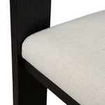 Set of 2 - Miles Black ELM Dining Chair - Dawn Beige Dining Chair LJ-Core