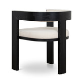 Set of 2 - Miles Black ELM Dining Chair - Dawn Beige Dining Chair LJ-Core