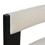 Set of 2 - Miles Black ELM Dining Chair - Dawn Beige Dining Chair LJ-Core