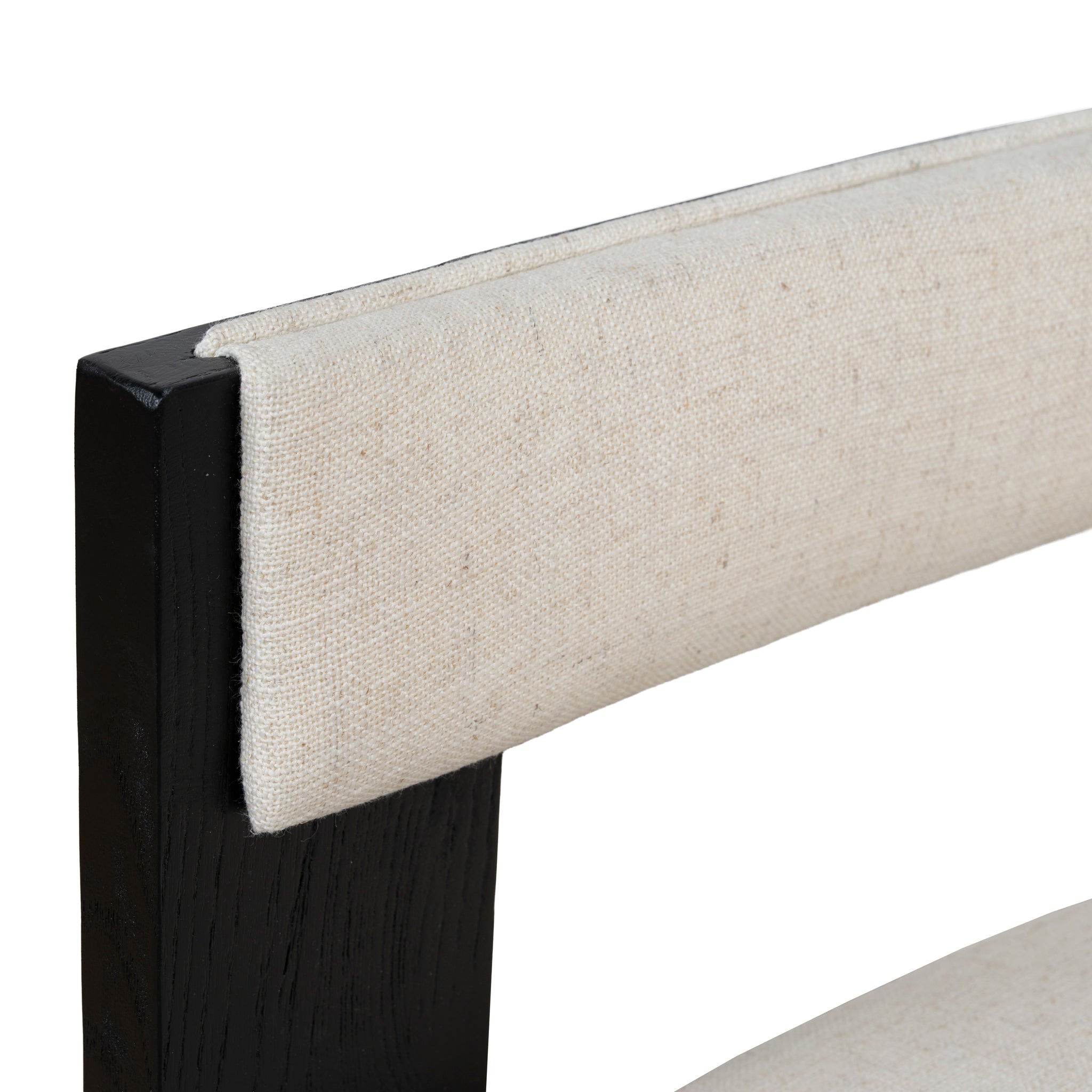 Set of 2 - Miles Black ELM Dining Chair - Dawn Beige Dining Chair LJ-Core