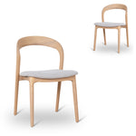 Set of 2 - Marlow Natural Dining Chair - Naxos Beige Dining Chair Naxos-Core