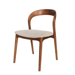 Set of 2 - Marlow Walnut Dining Chair - Naxos Beige Dining Chair Naxos-Core