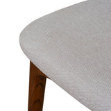 Set of 2 - Marlow Walnut Dining Chair - Naxos Beige Dining Chair Naxos-Core