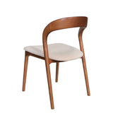 Set of 2 - Marlow Walnut Dining Chair - Naxos Beige Dining Chair Naxos-Core
