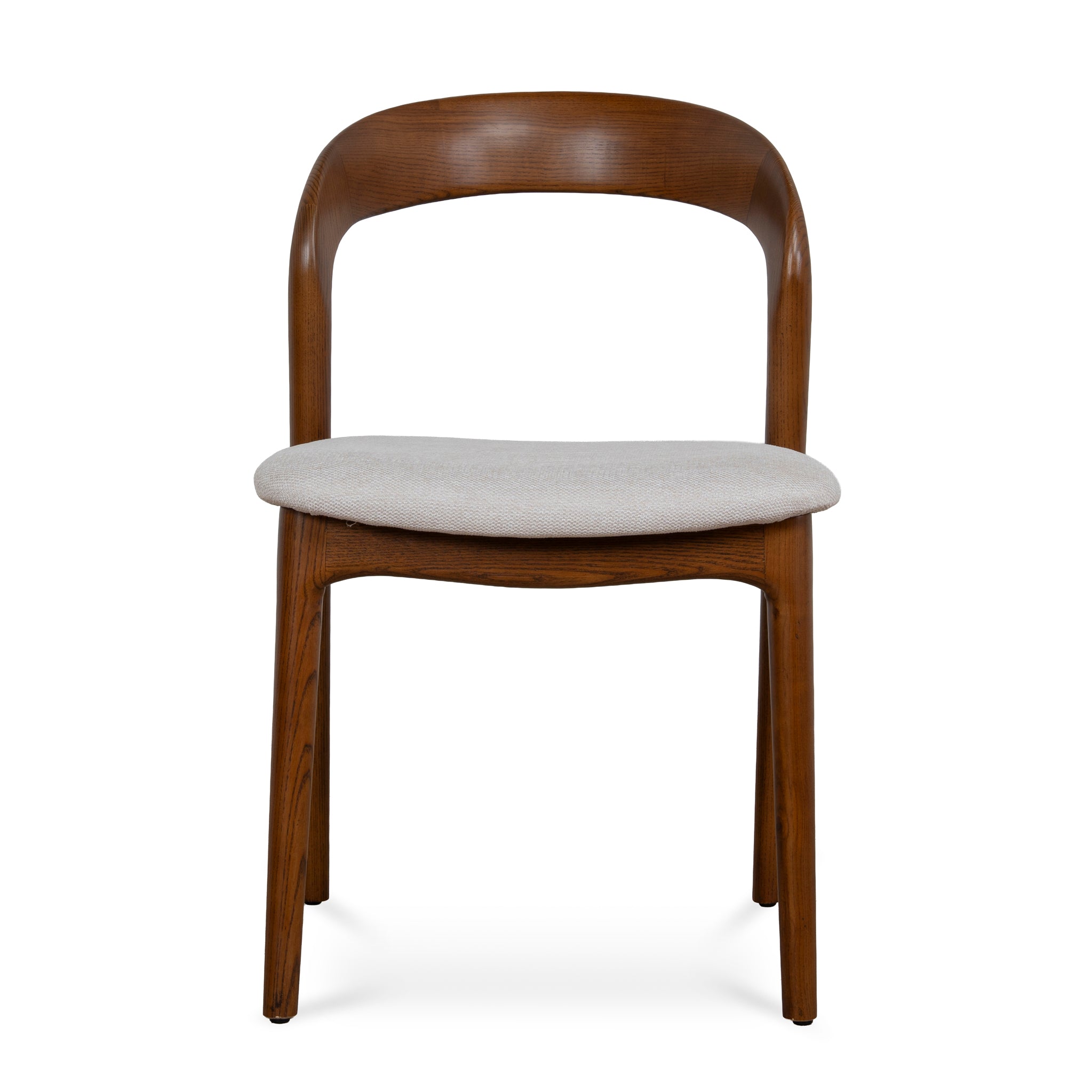 Set of 2 - Marlow Walnut Dining Chair - Naxos Beige Dining Chair Naxos-Core