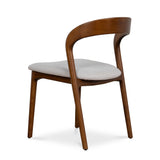 Set of 2 - Marlow Walnut Dining Chair - Naxos Beige Dining Chair Naxos-Core