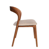 Set of 2 - Marlow Walnut Dining Chair - Naxos Beige Dining Chair Naxos-Core