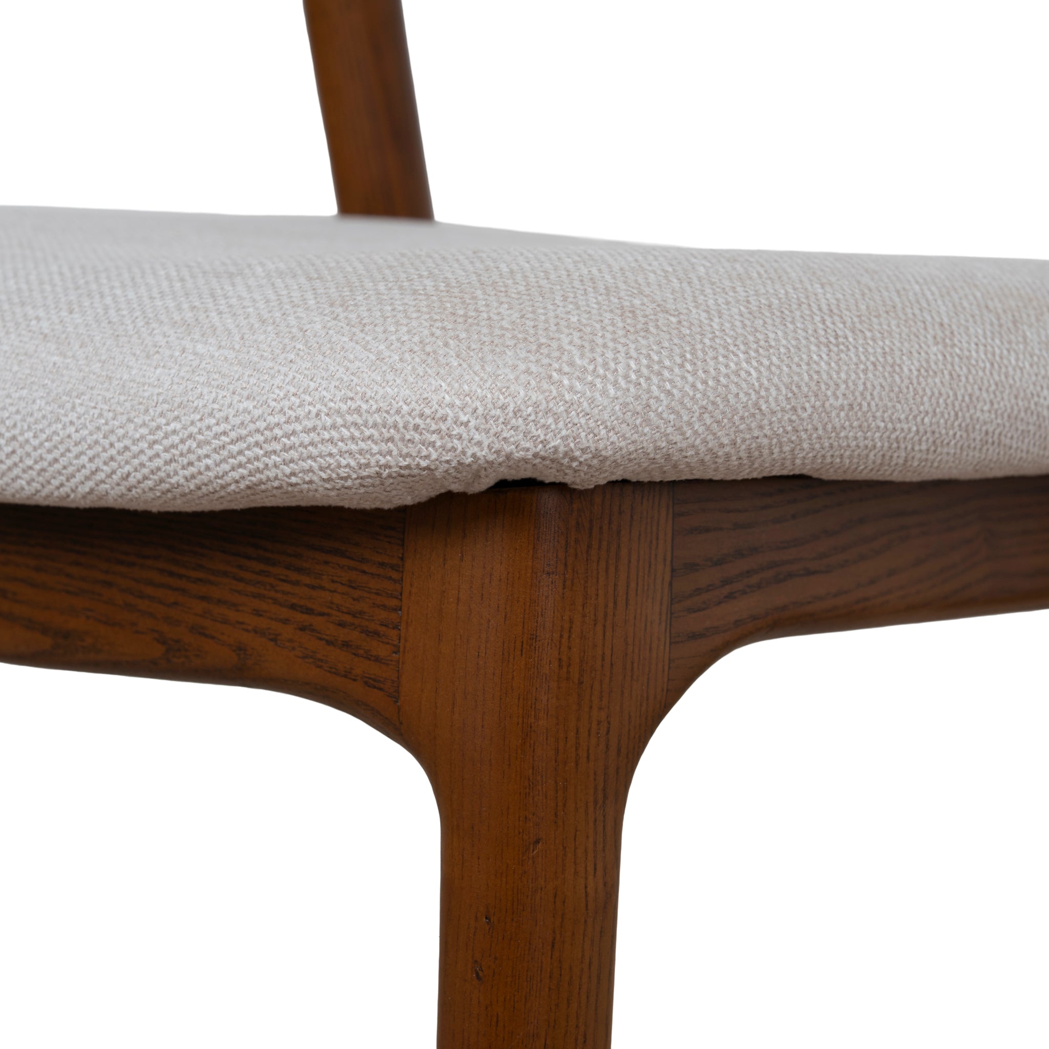 Set of 2 - Marlow Walnut Dining Chair - Naxos Beige Dining Chair Naxos-Core