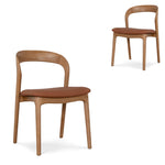 Set of 2 - Marlow Natural Dining Chair - Naxos Tan Dining Chair Naxos-Core