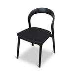 Set of 2 - Marlow Dining Chair - Full Black Dining Chair Naxos-Core