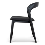 Set of 2 - Marlow Dining Chair - Full Black Dining Chair Naxos-Core