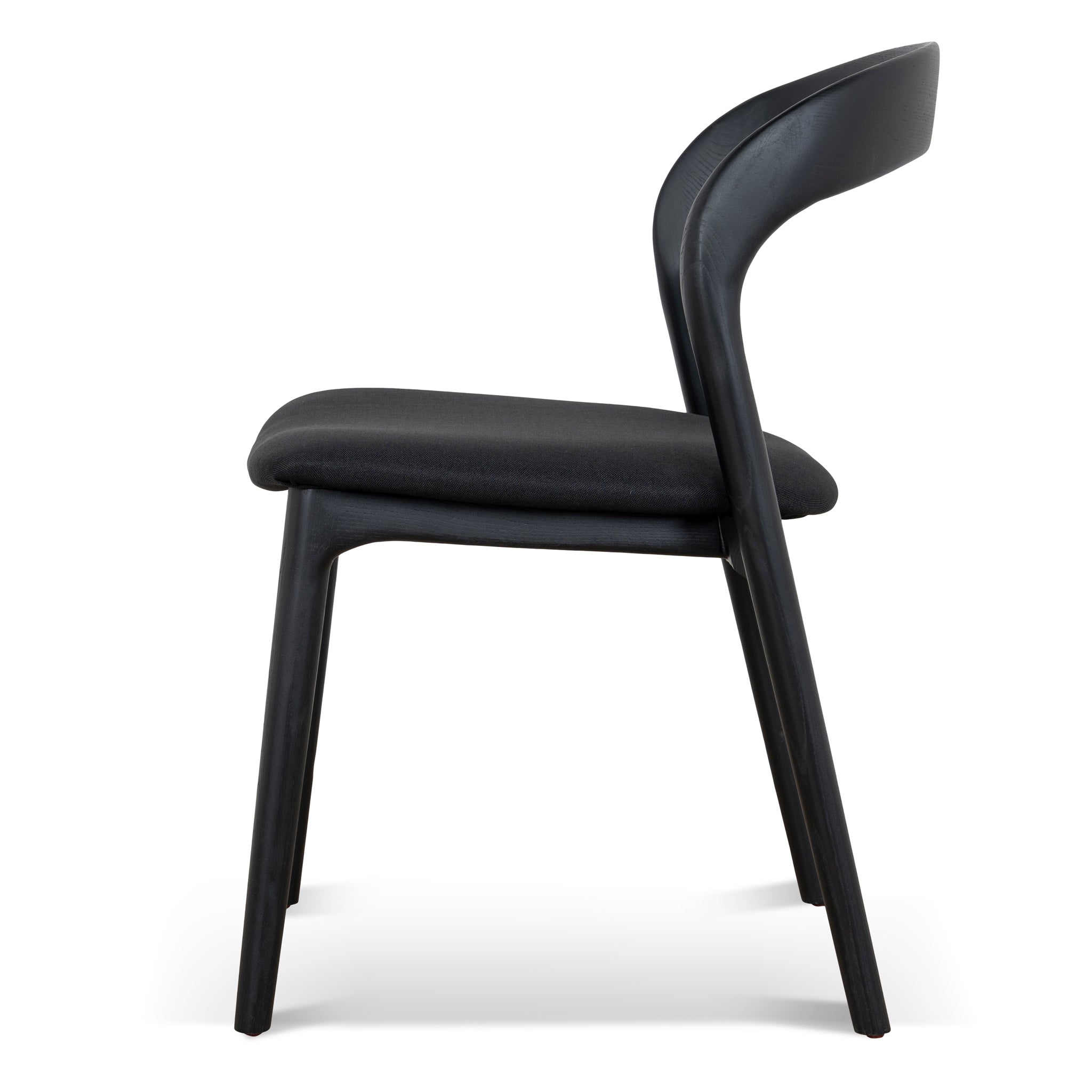 Set of 2 - Marlow Dining Chair - Full Black Dining Chair Naxos-Core