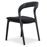 Set of 2 - Marlow Dining Chair - Full Black Dining Chair Naxos-Core